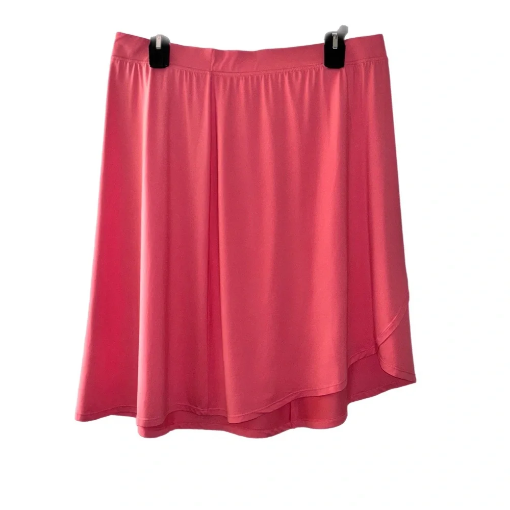 Cuddl Duds Chic Coral Women's Midi Skirt NWOT - Picture 1 of 8